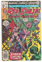 Load image into Gallery viewer, Red Sonja 6 The Siren of the Singing Tower November 1977 Marvel Comics - TulipStuff
