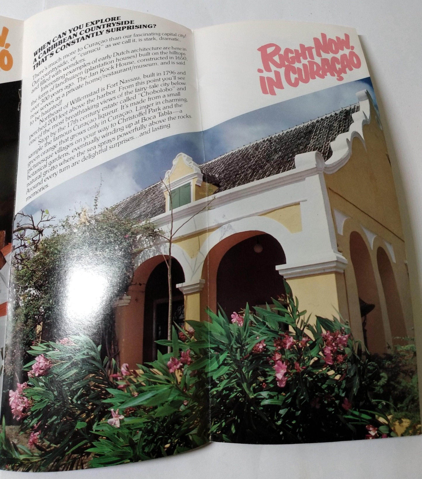 Right Now In Curacao Willemstad Caribbean 1980 Travel Brochure - TulipStuff