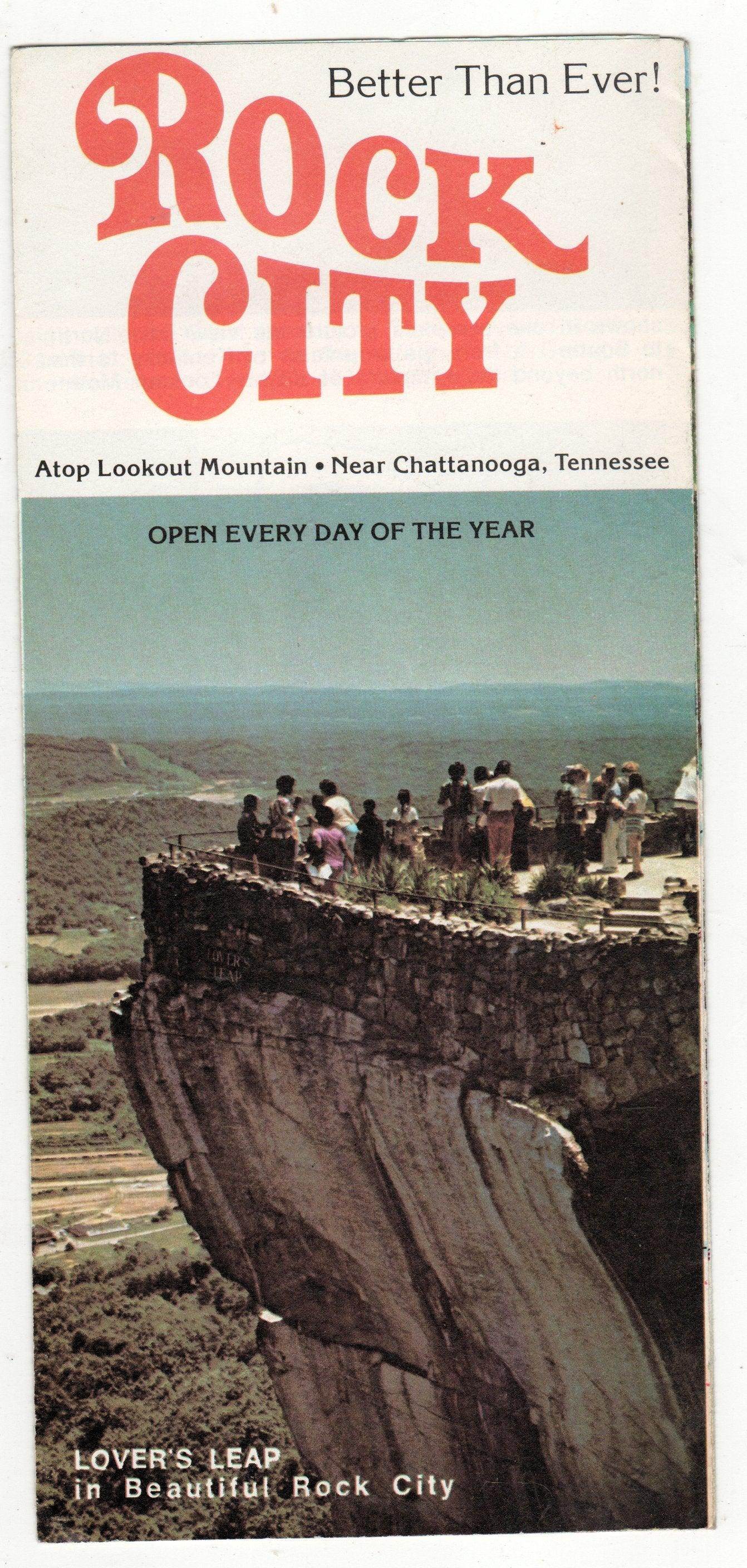 Rock City Lookout Mountain Chattanooga Tennessee 1970's Brochure - TulipStuff