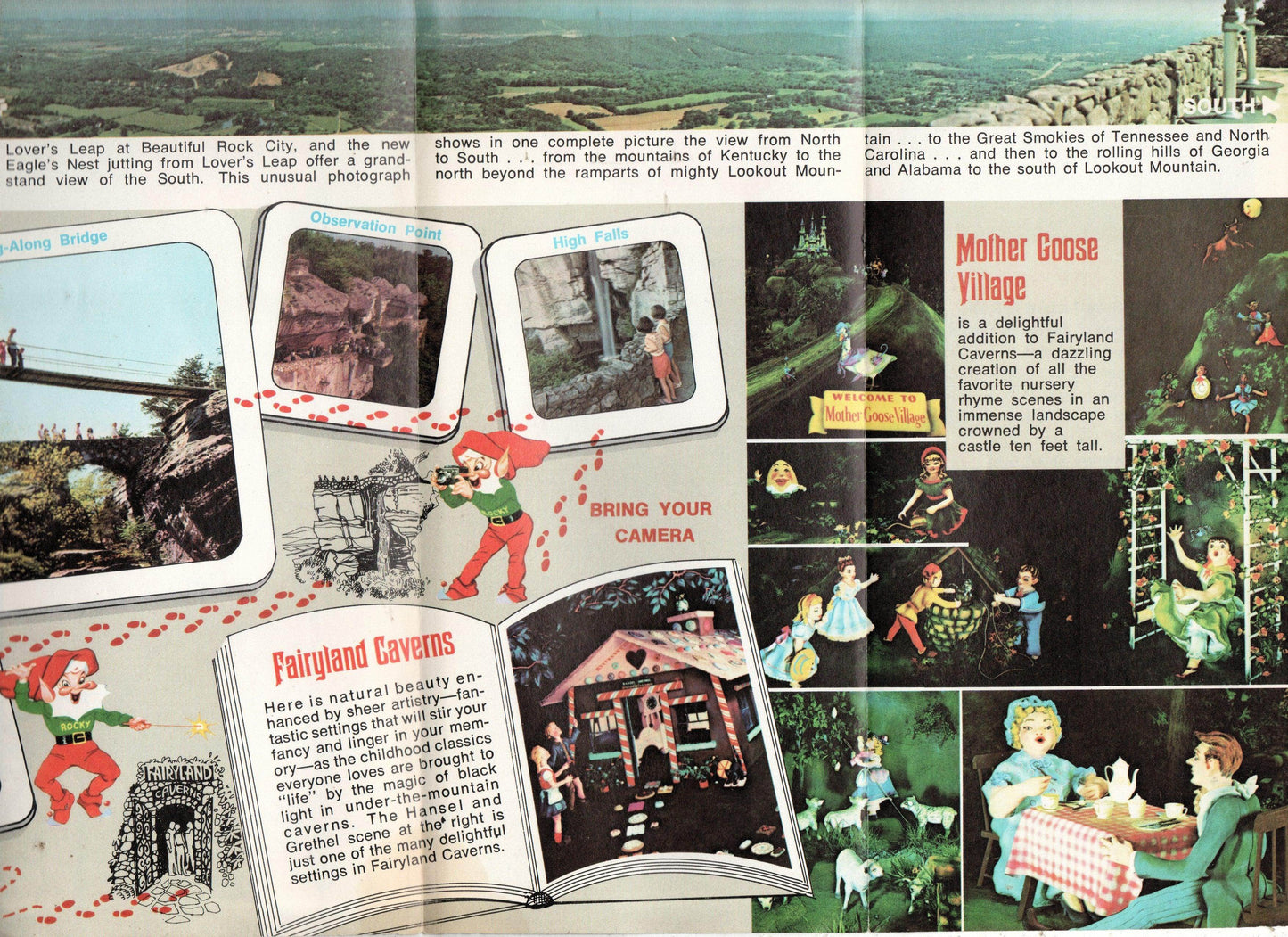Rock City Lookout Mountain Chattanooga Tennessee 1970's Brochure - TulipStuff