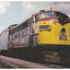 Rock Island Railroad Commuter Train EMD F7 Locomotive Postcard - TulipStuff