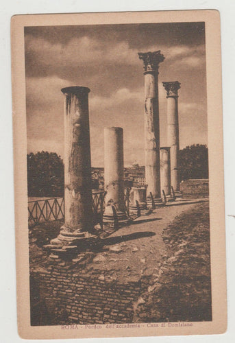 Roma Portico dell'accademia Casa di Domiziano Italy 1910's - TulipStuff