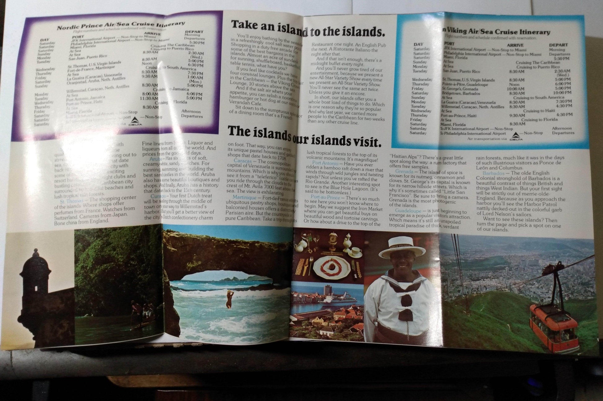 Royal Caribbean Cruise Line 1975-76 Sun Viking Nordic Prince Brochure - TulipStuff