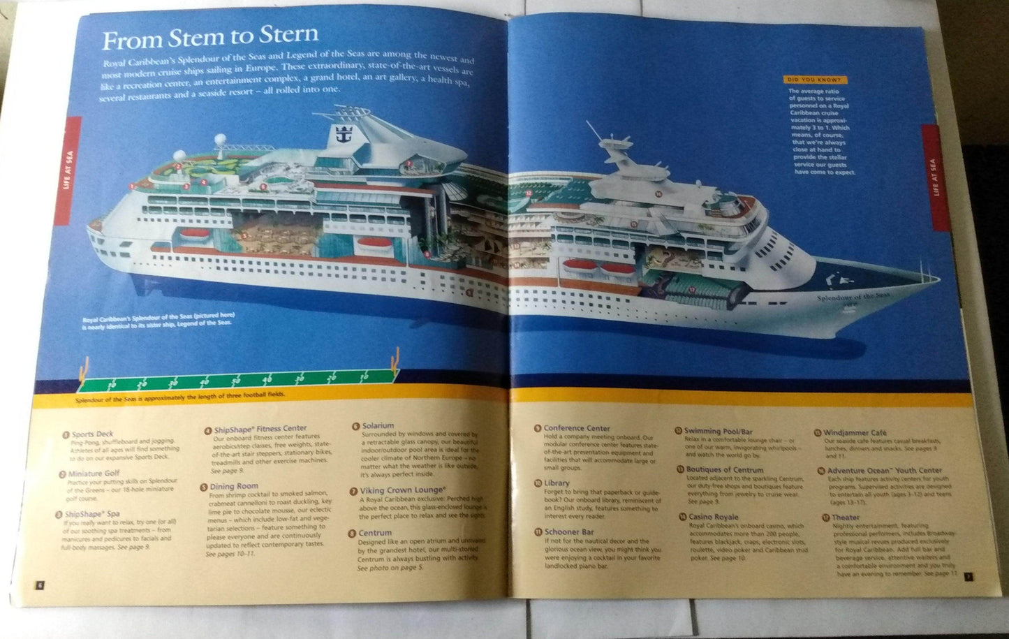 Royal Caribbean Cruises Legend/Splendour Of The Seas 1999 Europe Brochure - TulipStuff