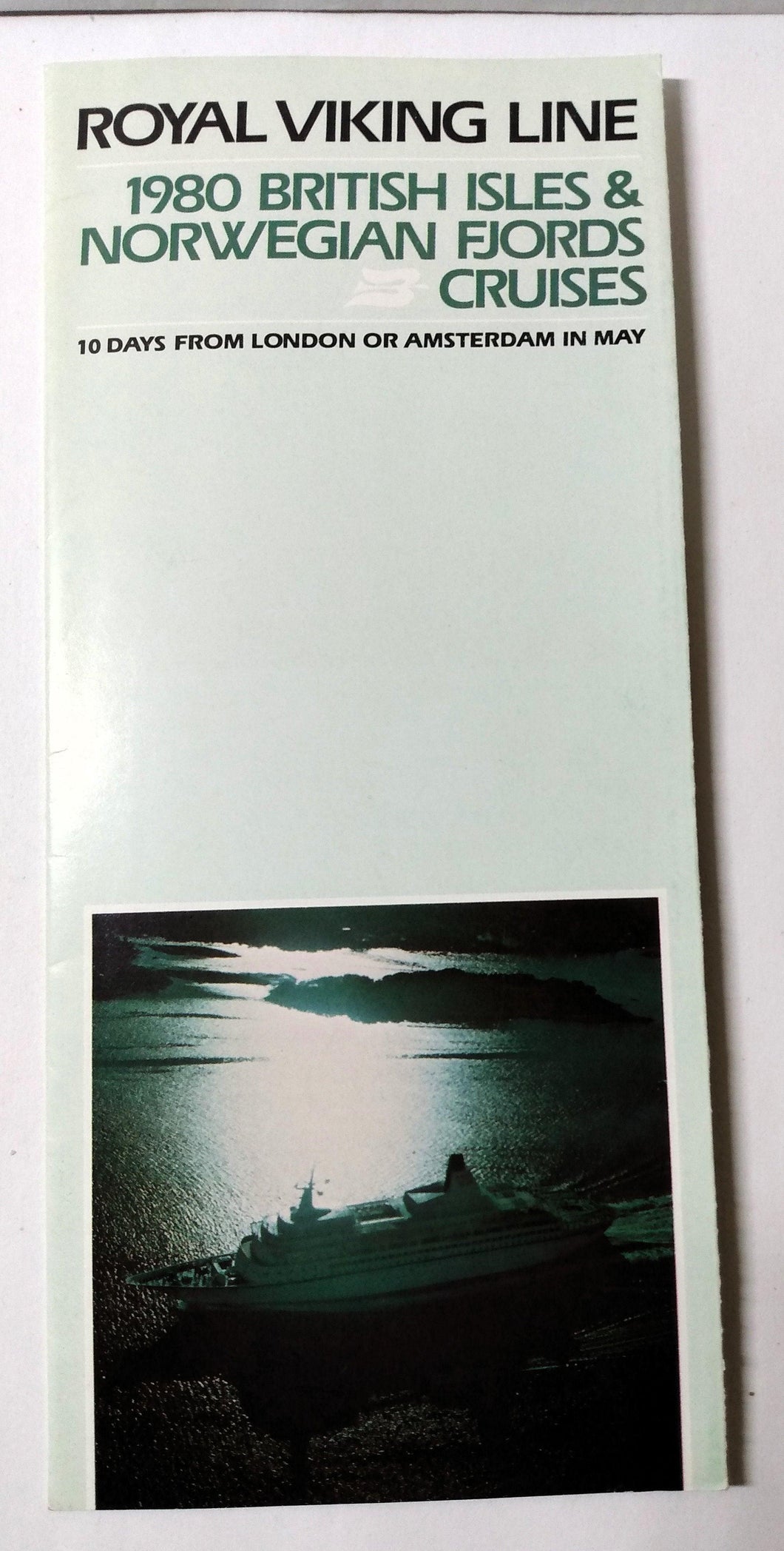 Royal Viking Sea 1980 British Isles Norwegian Fjords Cruise Brochure - TulipStuff