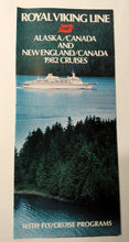 Load image into Gallery viewer, Royal Viking Line 1982 Alaska Canada New England Cruise Brochure - TulipStuff
