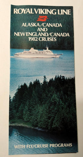 Royal Viking Line 1982 Alaska Canada New England Cruise Brochure - TulipStuff