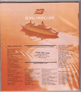 Royal Viking Line The Cruise Atlas 1977-1978 Brochure - TulipStuff