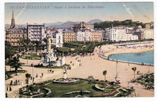Load image into Gallery viewer, San Sebastian Paseo y Jardines de Alderdieder 1900&#39;s Spanish Postcard - TulipStuff
