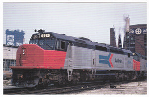 Amtrak EMD SDP40F Passenger Train Locomotive Postcard - TulipStuff