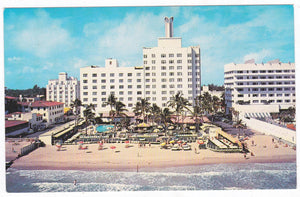 The Sea Isle Hotel Miami Beach Florida Mid 1950's Postcard - TulipStuff