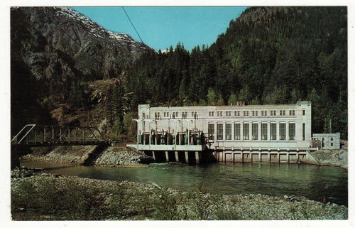 Seattle City Light's Gorge Powerhouse Skagit River Washington 1960 - TulipStuff