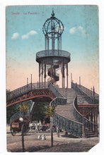 Load image into Gallery viewer, Sevilla Spain La Pasadera Iron Pedestrian Walkway 1900&#39;s Postcard - TulipStuff

