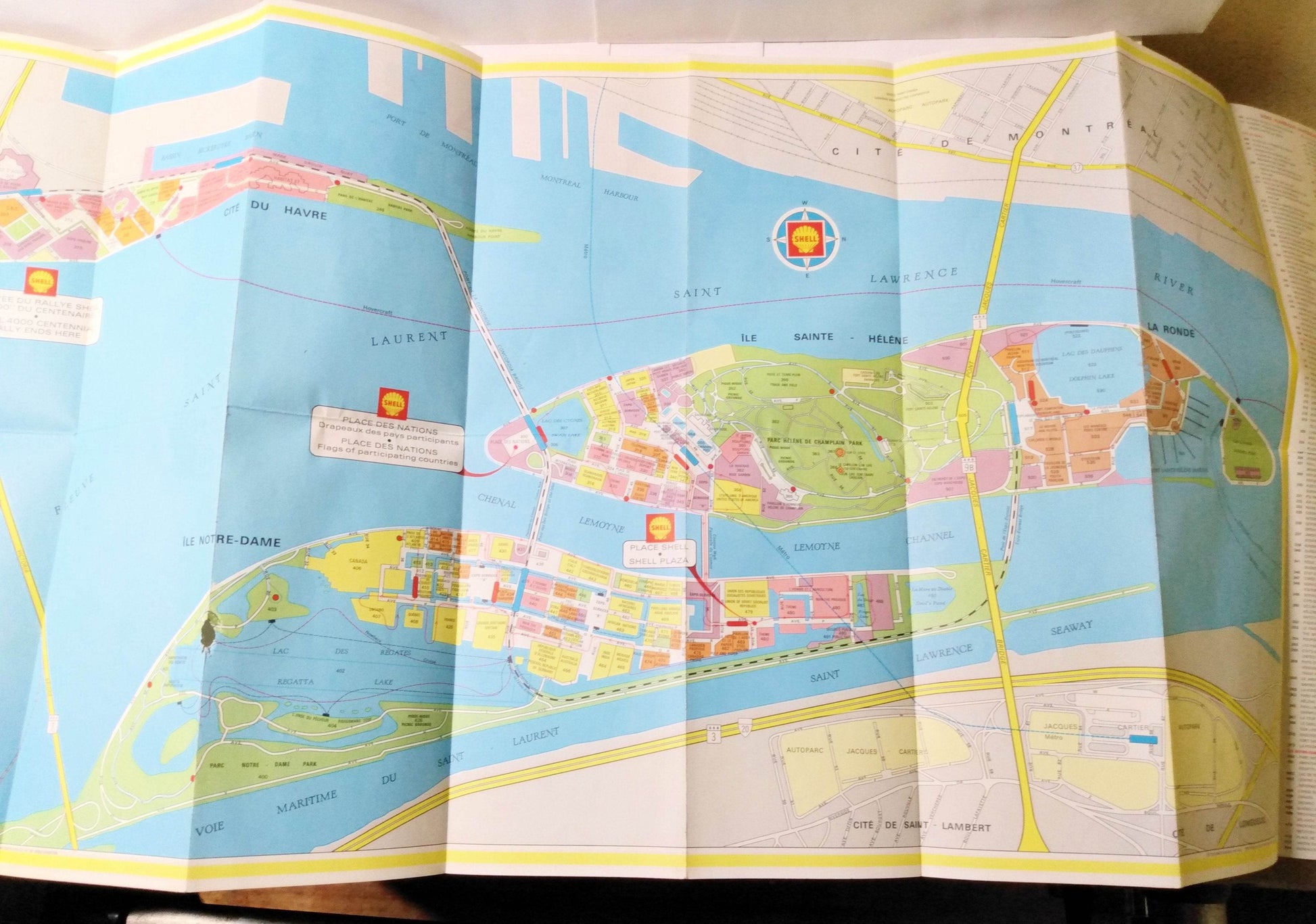 Shell Oil Expo 67 Int'l And Universal Exposition Montreal Canada Map - TulipStuff