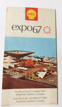 Load image into Gallery viewer, Shell Oil Expo 67 Int&#39;l And Universal Exposition Montreal Canada Map - TulipStuff
