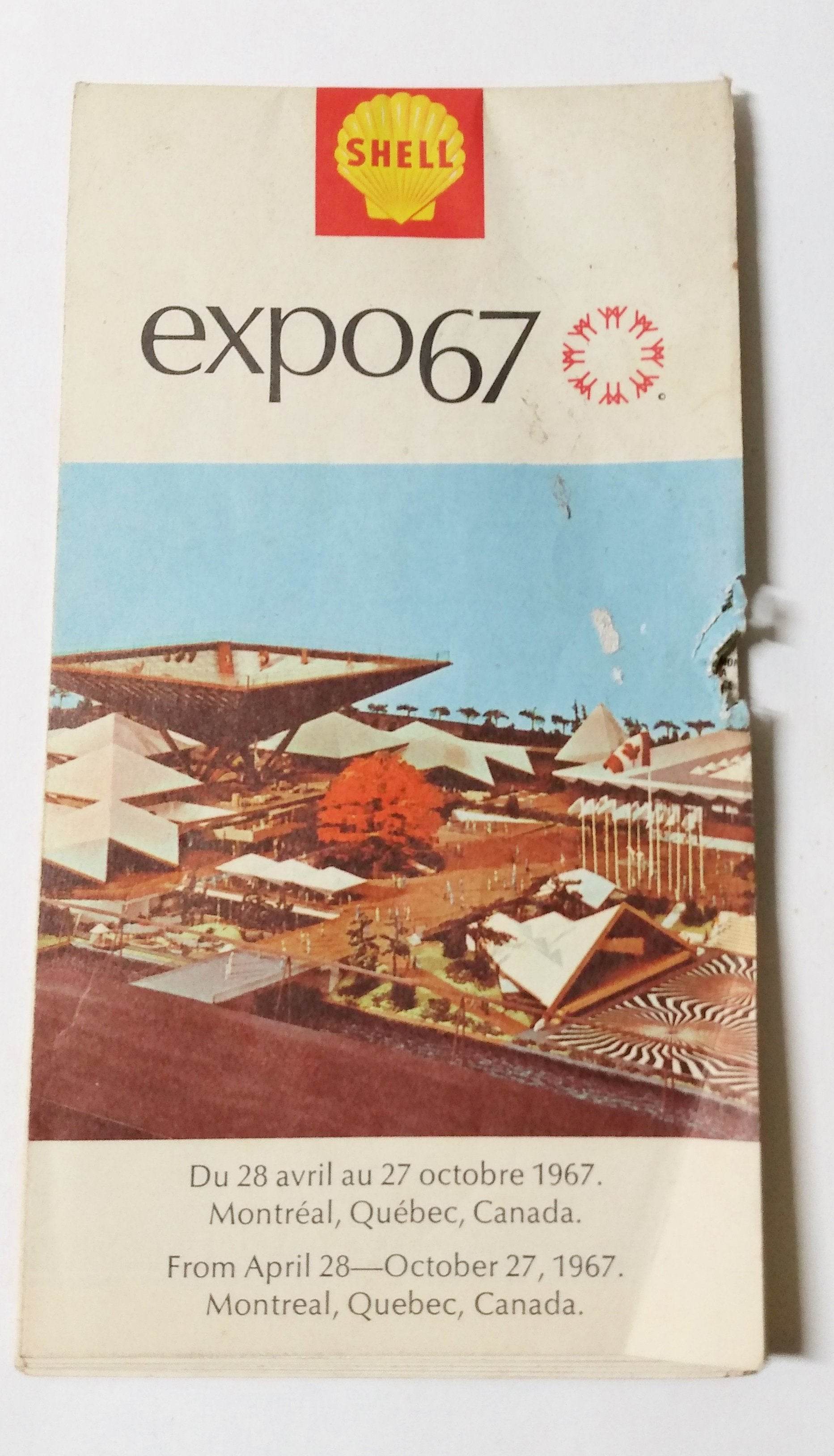 Shell Oil Expo 67 Int'l And Universal Exposition Montreal Canada Map - TulipStuff