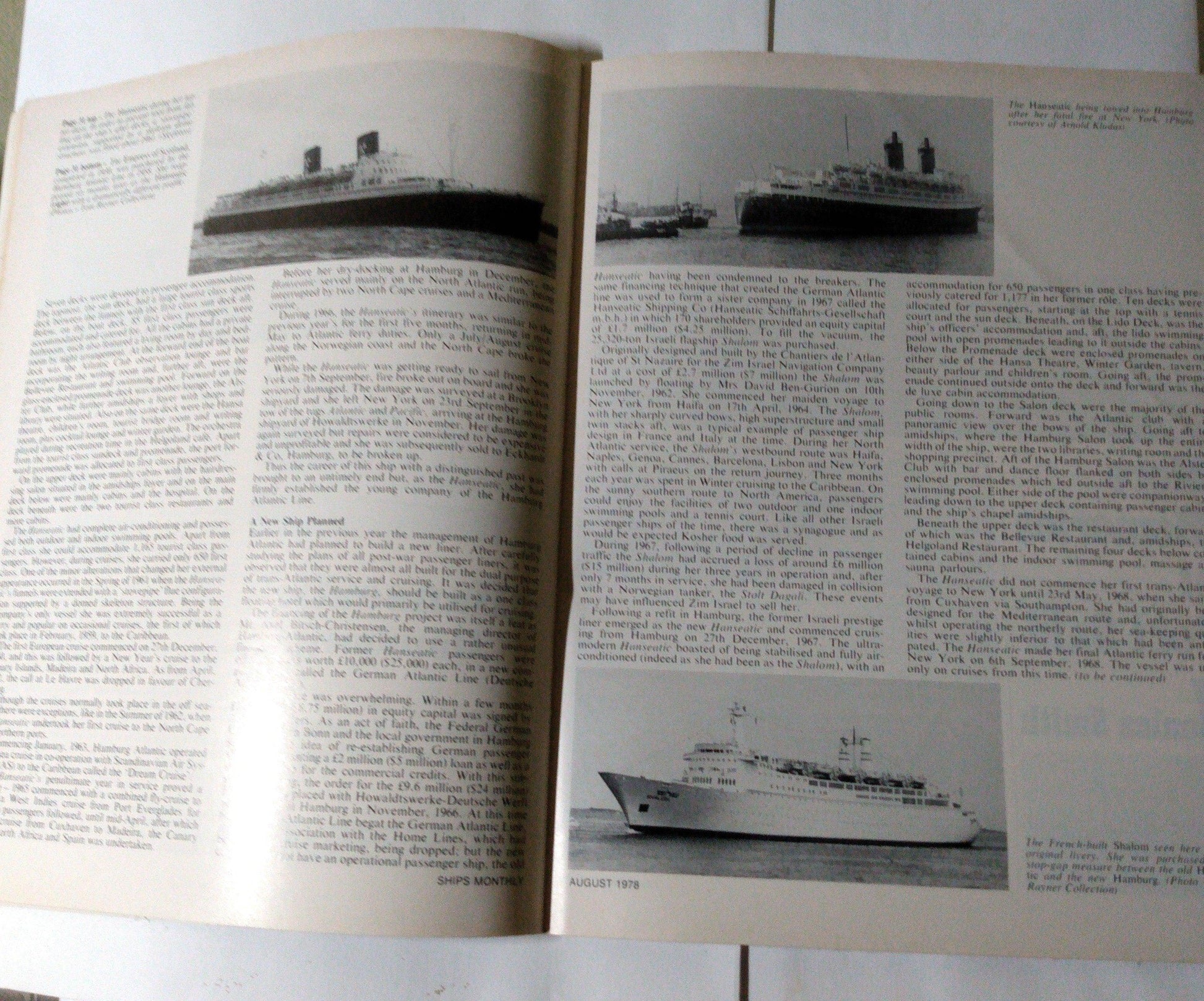 Ships Monthly Magazine October 1978 Hanseatic German Atlantic Line - TulipStuff