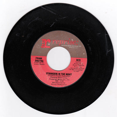 Frank Sinatra Strangers In The Night 7" 45 RPM Vinyl 1966 - TulipStuff