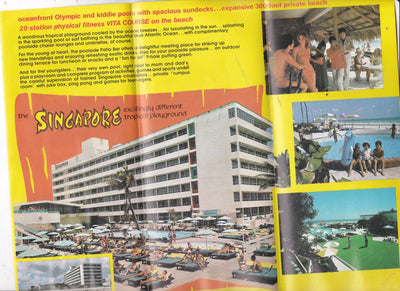 Singapore Resort Hotel Bal Harbour Florida Late 1970's Brochure - TulipStuff