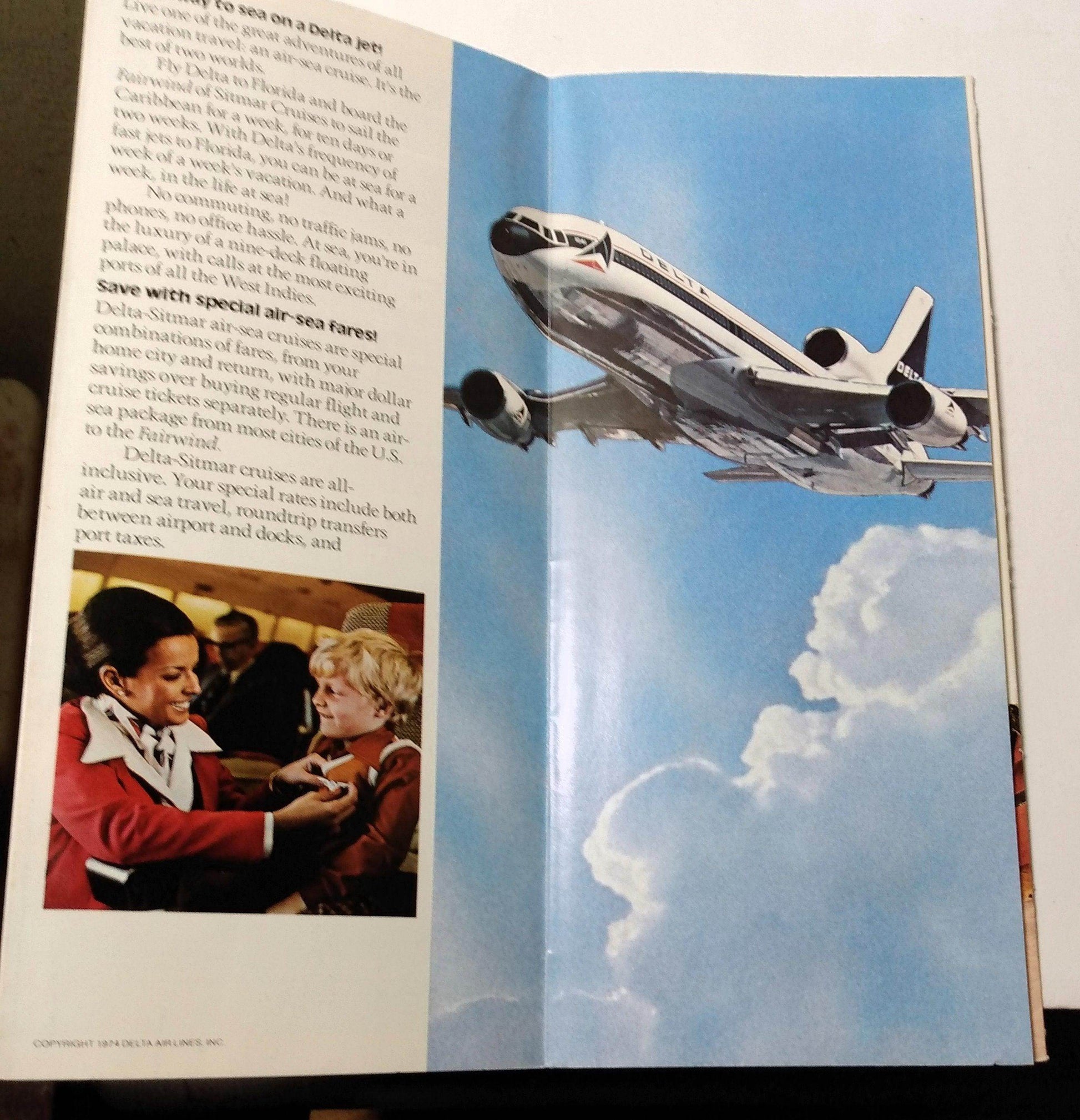 Sitmar Delta 1975 Air/Sea 7-14 Day Caribbean Cruises tss Fairwind - TulipStuff