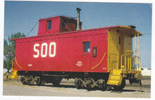 Load image into Gallery viewer, Soo Line Caboose At Stevens Point Wisconsin 1970 - TulipStuff
