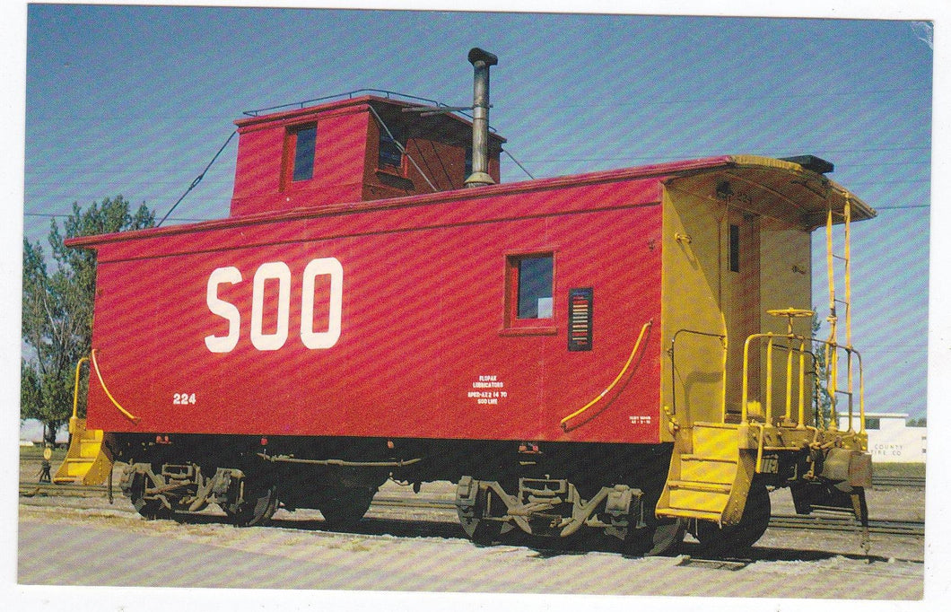 Soo Line Caboose At Stevens Point Wisconsin 1970 - TulipStuff