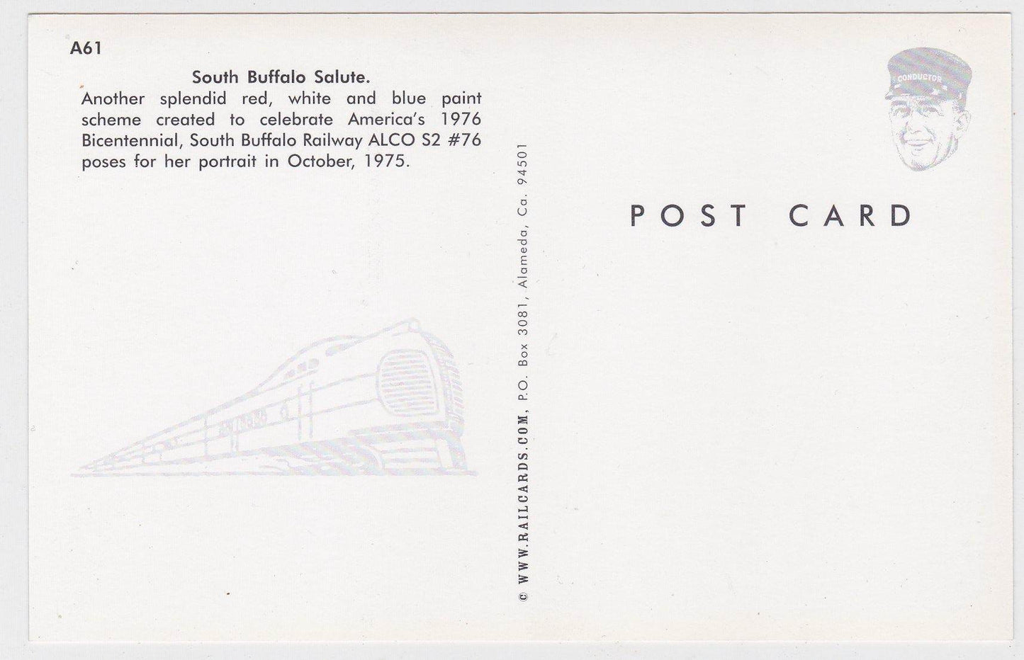 South Buffalo Railway Bicentennial Alco S2 Diesel Locomotive - TulipStuff