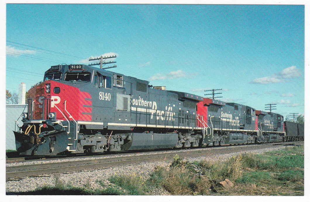 Southern Pacific GE Dash9-44CW Diesel Locomotive Freight Train 1994 - TulipStuff