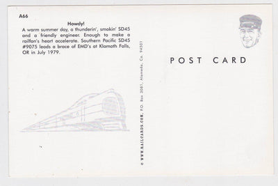 Southern Pacific EMD SD45 Diesel Locomotive Klamath Falls OR 1979 - TulipStuff