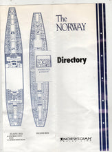 Load image into Gallery viewer, Norwegian Cruise Line ss Norway Directory Deck Plans 1990&#39;s - TulipStuff

