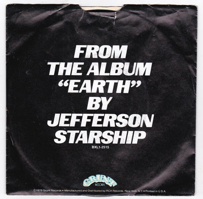 Jefferson Starship Count On Me / Show Yourself 7" Vinyl Single 1978 - TulipStuff