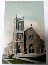 Load image into Gallery viewer, St Patrick&#39;s Church Tacoma Washington 1910 Postcard - TulipStuff
