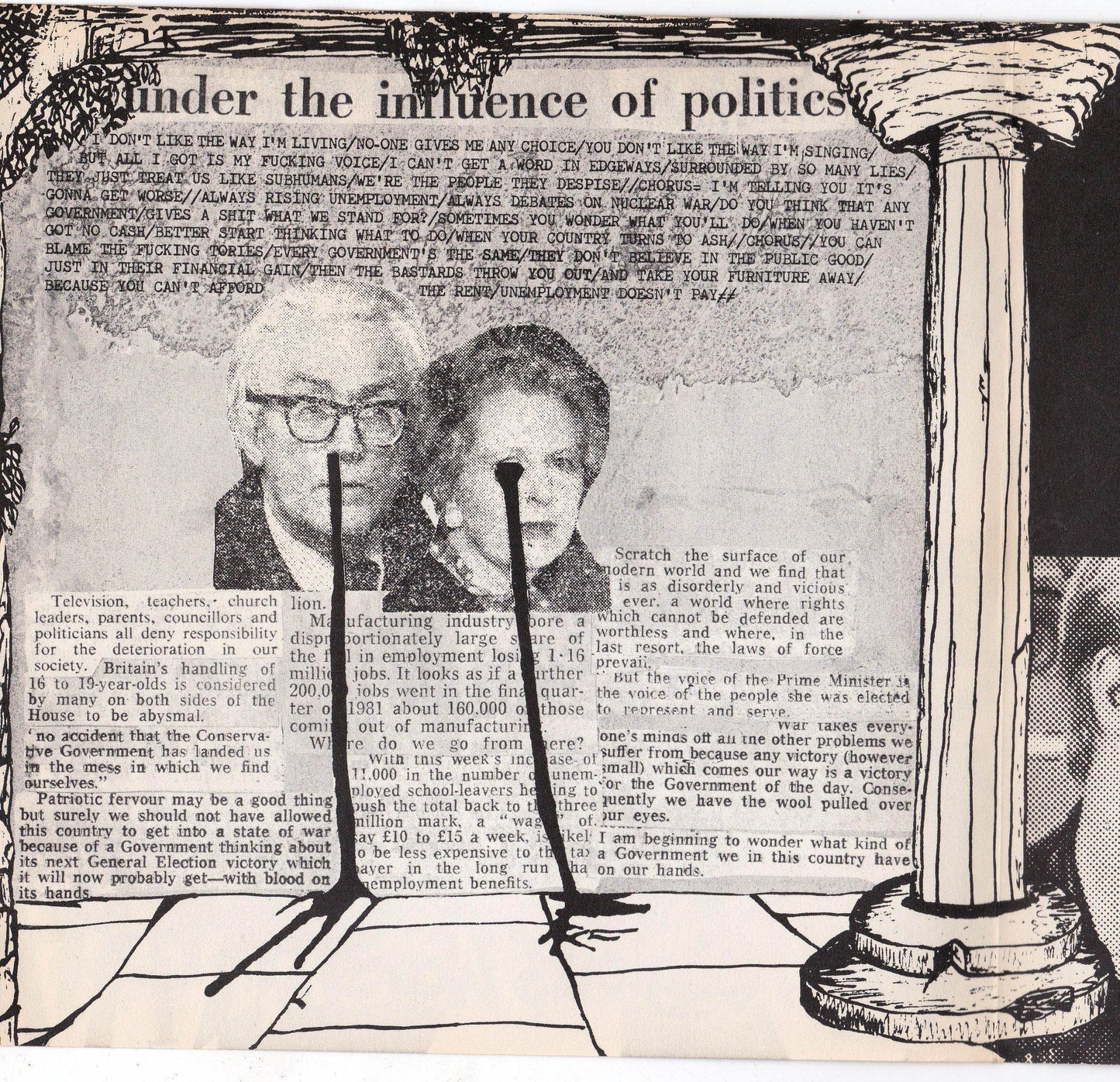 Subhumans Religious Wars 7" EP Vinyl Record UK Punk Hardcore 1983 - TulipStuff