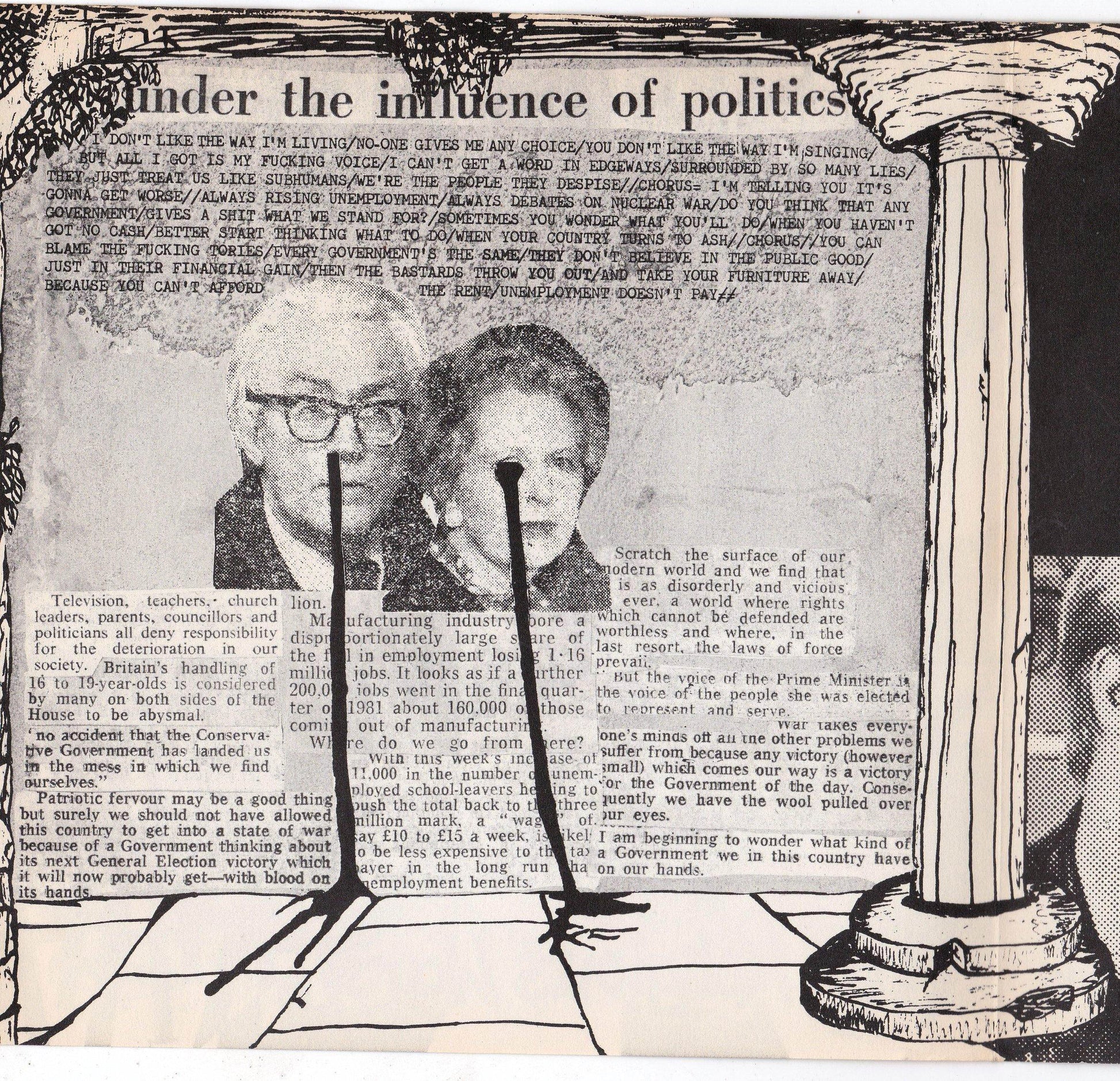 Subhumans Religious Wars 7" EP Vinyl Record UK Punk Hardcore 1983 - TulipStuff