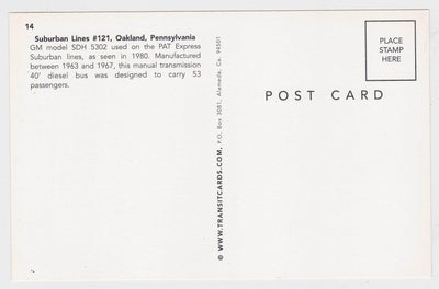 Suburban Lines GM SDH 5302 Bus Oakland Pennsylvania 1980 - TulipStuff