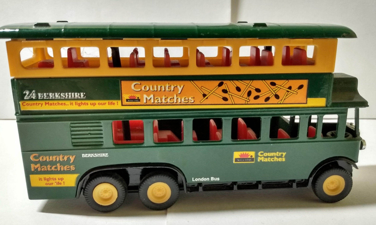 Sunnyside SS5854 London Doubledeck Bus Country Matches 1984 - TulipStuff