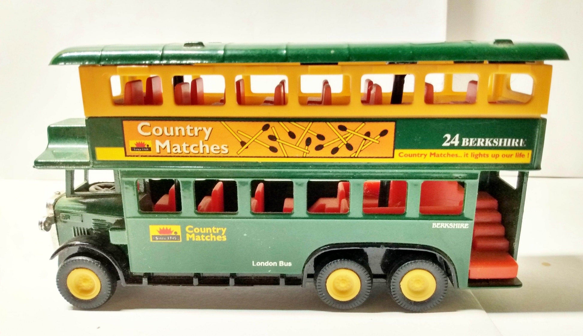 Sunnyside SS5854 London Doubledeck Bus Country Matches 1984 - TulipStuff