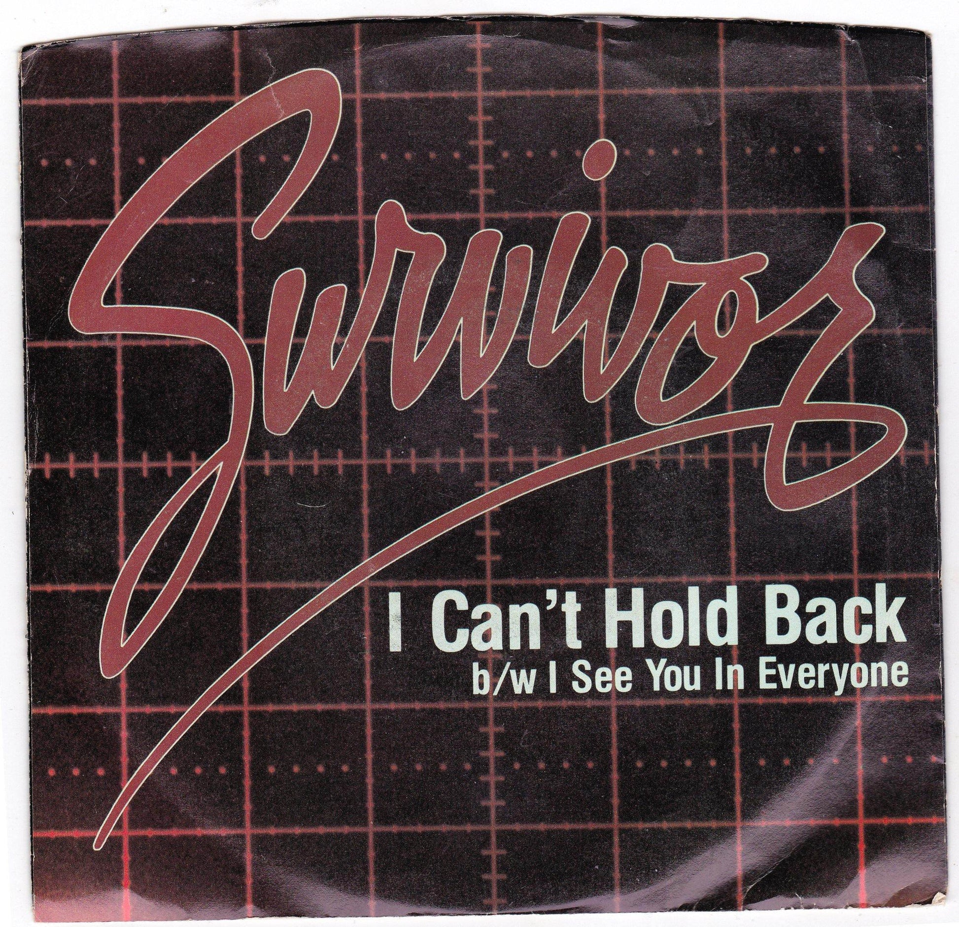 Survivor I Can't hold Back 7" 45rpm Vinyl Record ZS4-04603 1984 - TulipStuff
