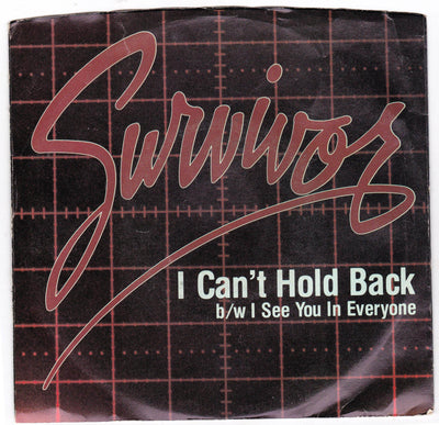 Survivor I Can't hold Back 7" 45rpm Vinyl Record ZS4-04603 1984 - TulipStuff