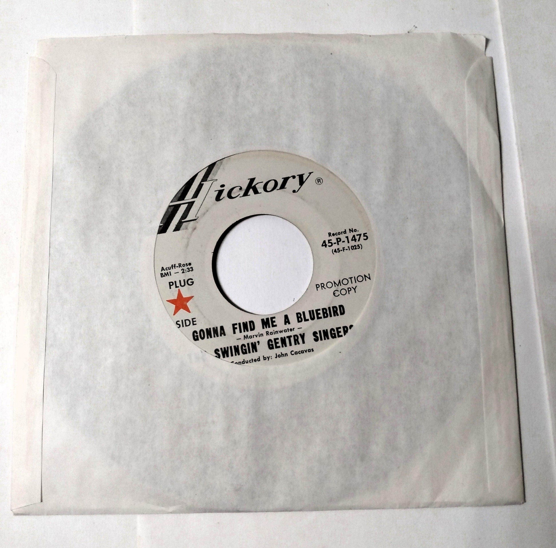 Swingin' Gentry Singers Gonna Find Me A Bluebird b/w Cold Cold 7" 1967 - TulipStuff