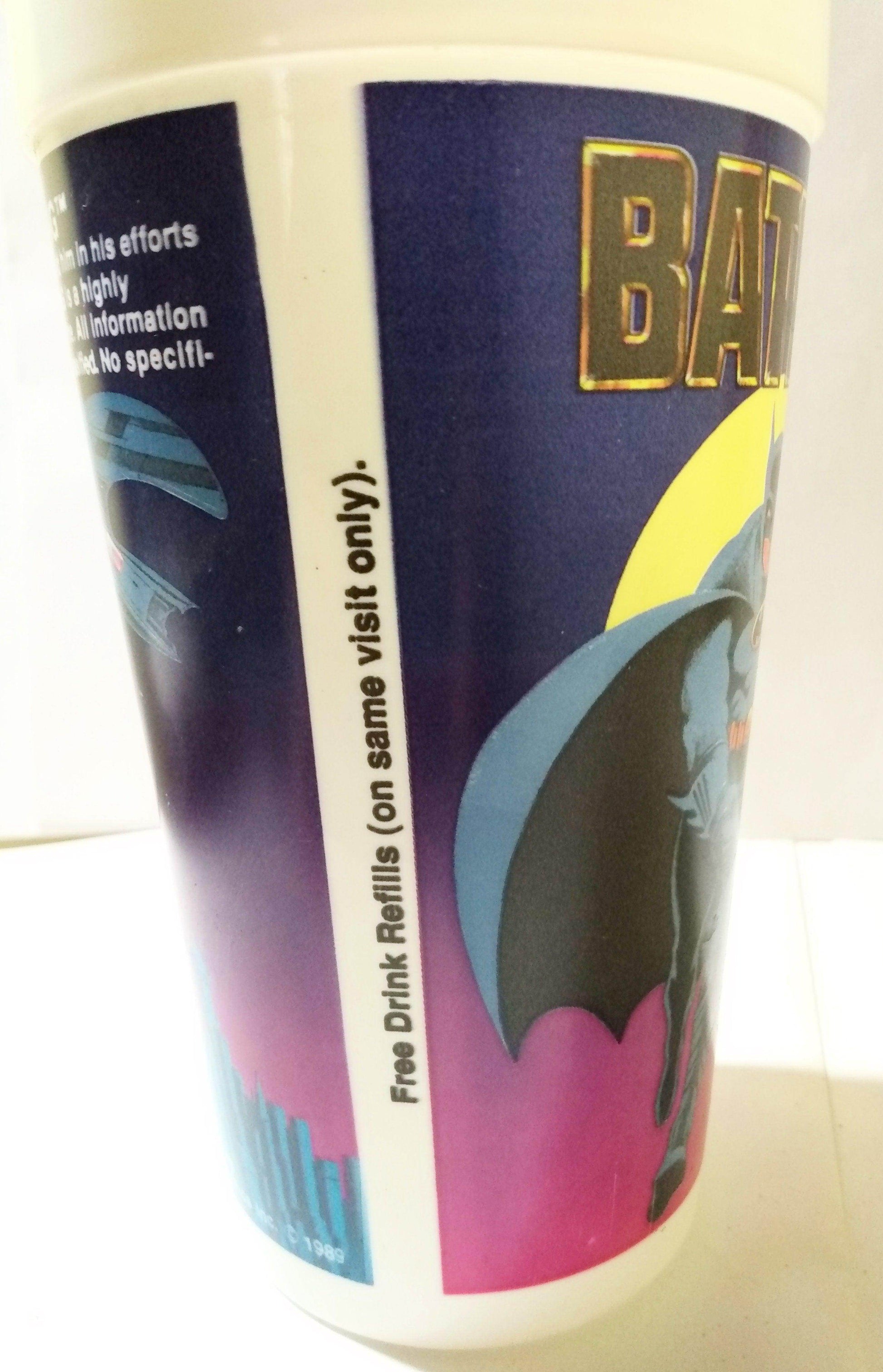 Taco Bell Batman Batwing 32 Oz Promo Plastic Cup 1989 - TulipStuff