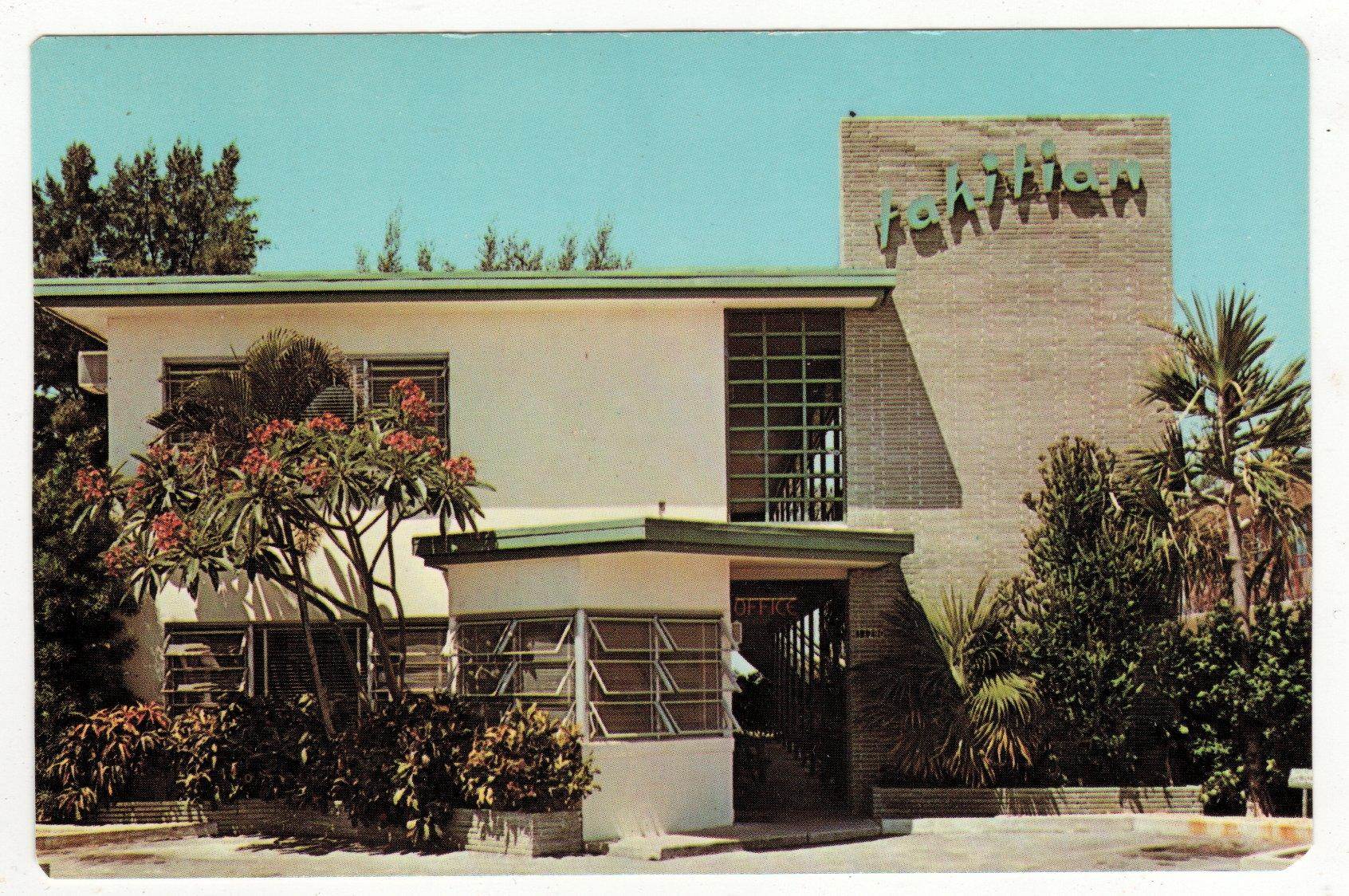 Tahitian Motel Treasure Island Gulf Blvd St Petersburg Florida 1969 - TulipStuff