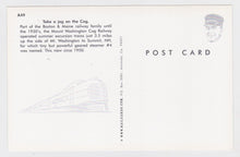 Load image into Gallery viewer, Mount Washington Cog Railway Summer Excursion Train Postcard - TulipStuff
