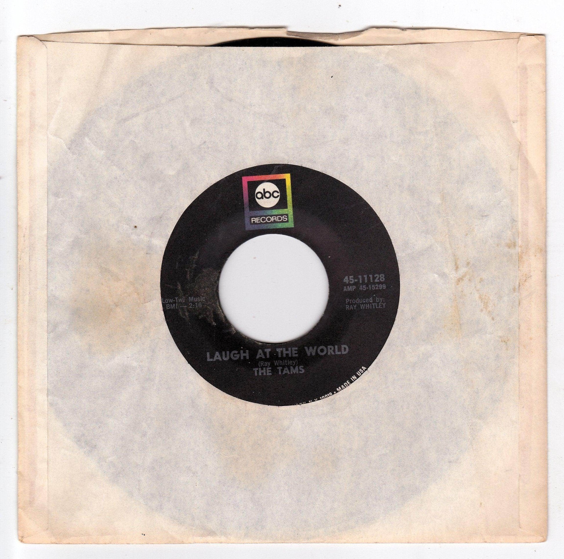 The Tams Trouble Maker / Laugh At The World 7" Vinyl Record 1968 - TulipStuff