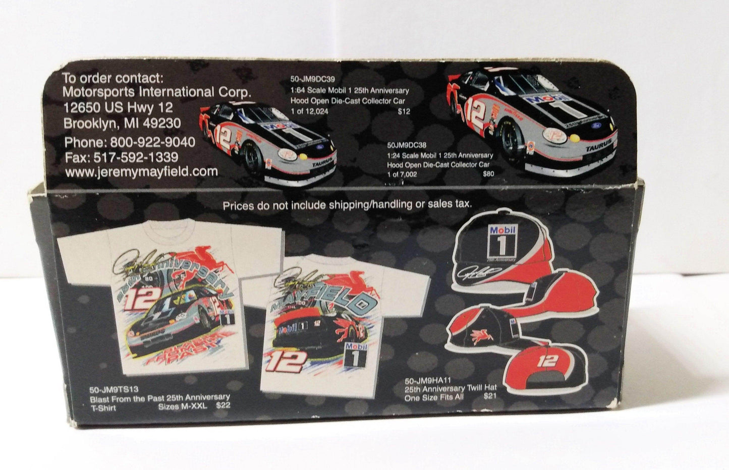 Team Caliber 1999 Mobil 1 25th Anniversary Jeremy Mayfield Ford Taurus - TulipStuff