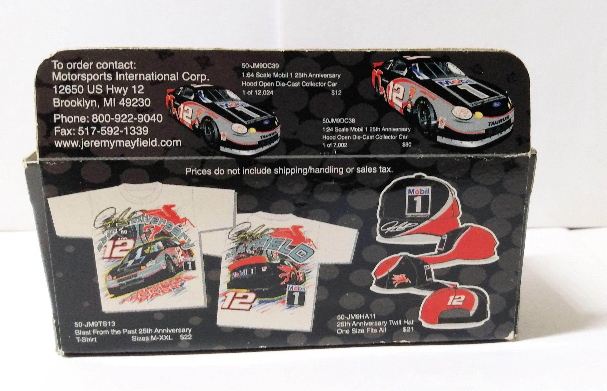 Team Caliber 1999 Mobil 1 25th Anniversary Jeremy Mayfield Ford Taurus - TulipStuff