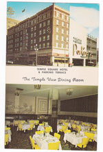 Load image into Gallery viewer, Temple Square Hotel and Dining Room Salt Lake City Utah 1950&#39;s Postcard - TulipStuff
