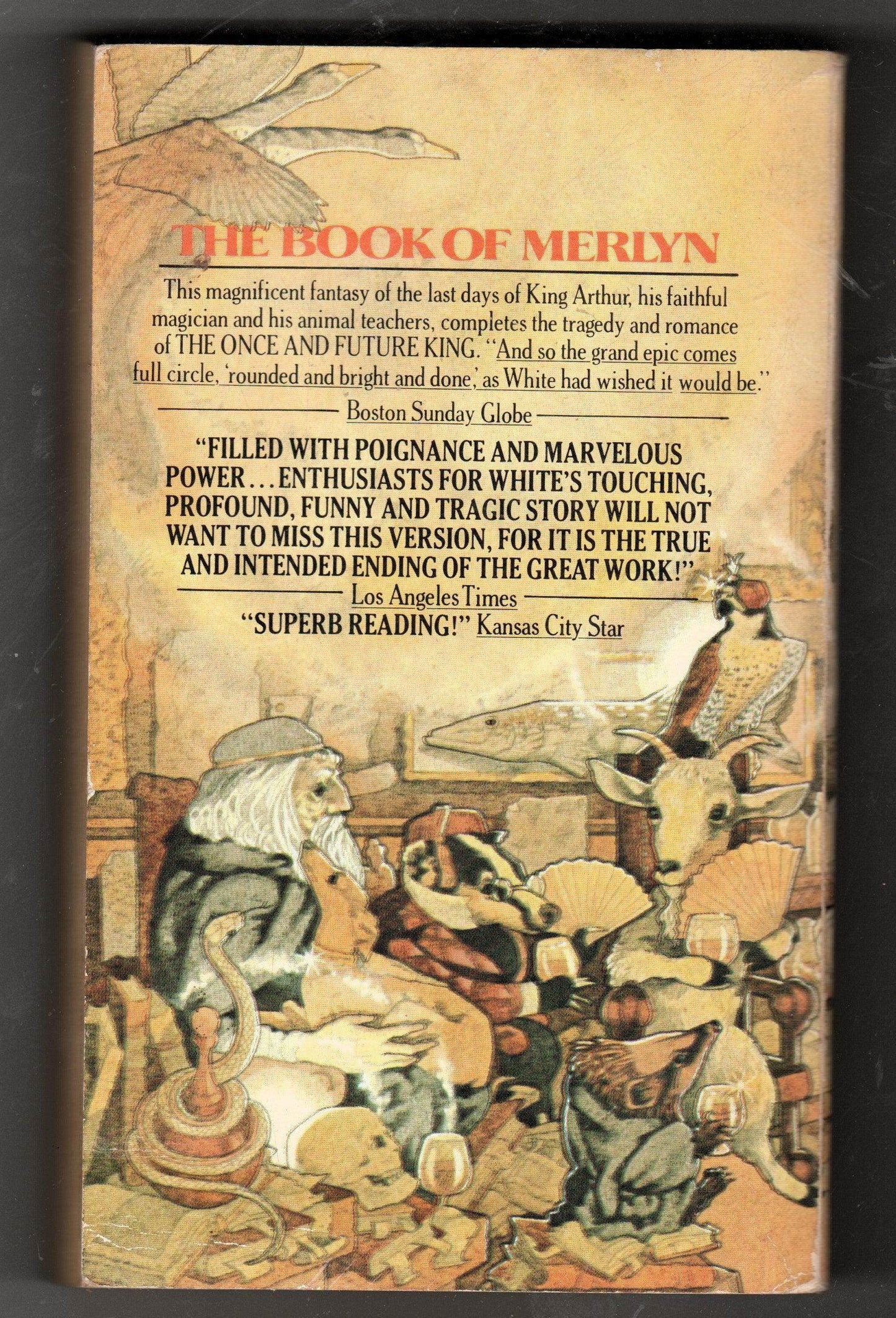 The Book of Merlyn T.H. White Fantasy Berkley Paperback 1977 - TulipStuff