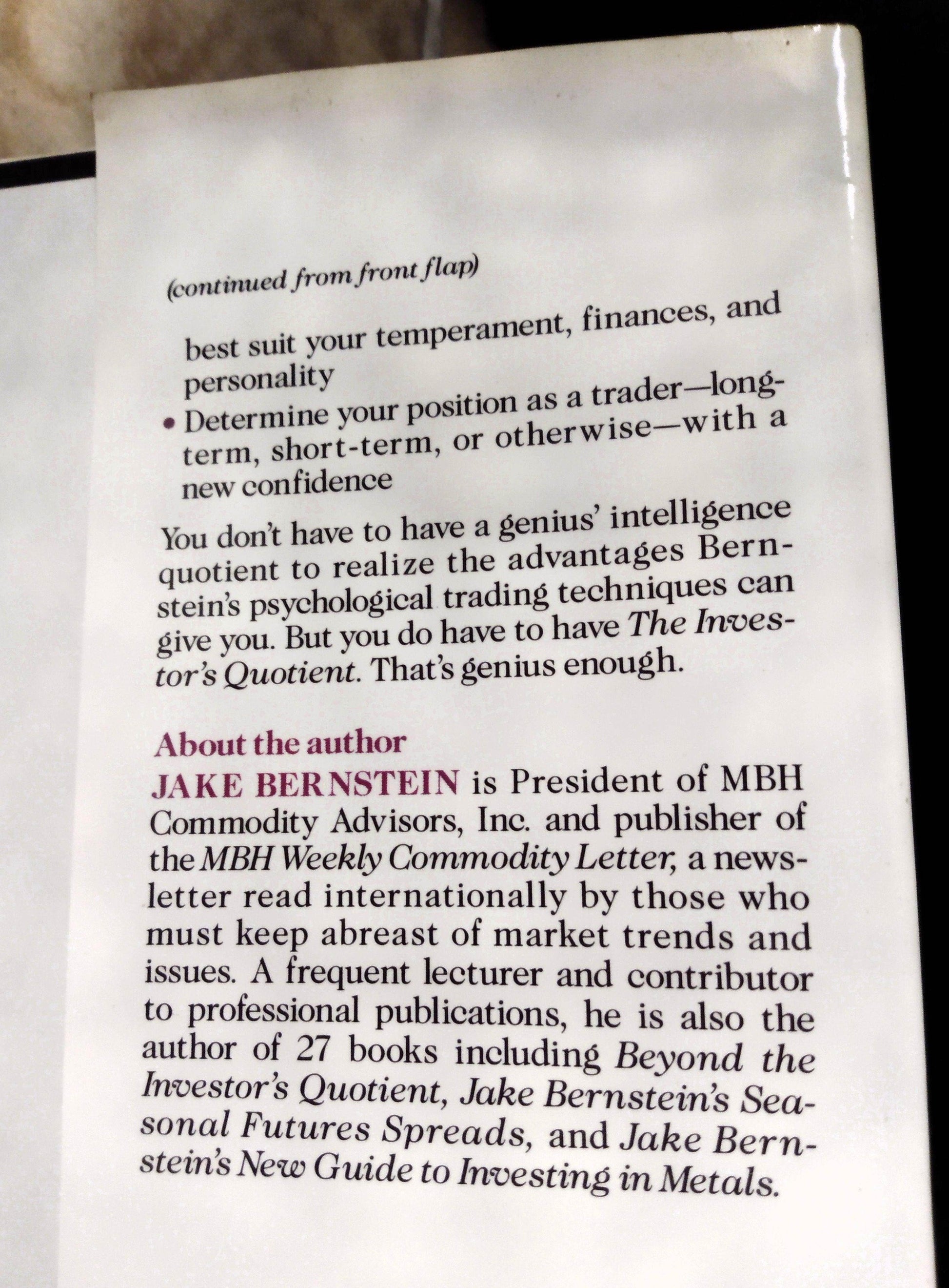 The Investor's Quotient: Psychology of Successful Investing In Stocks - TulipStuff