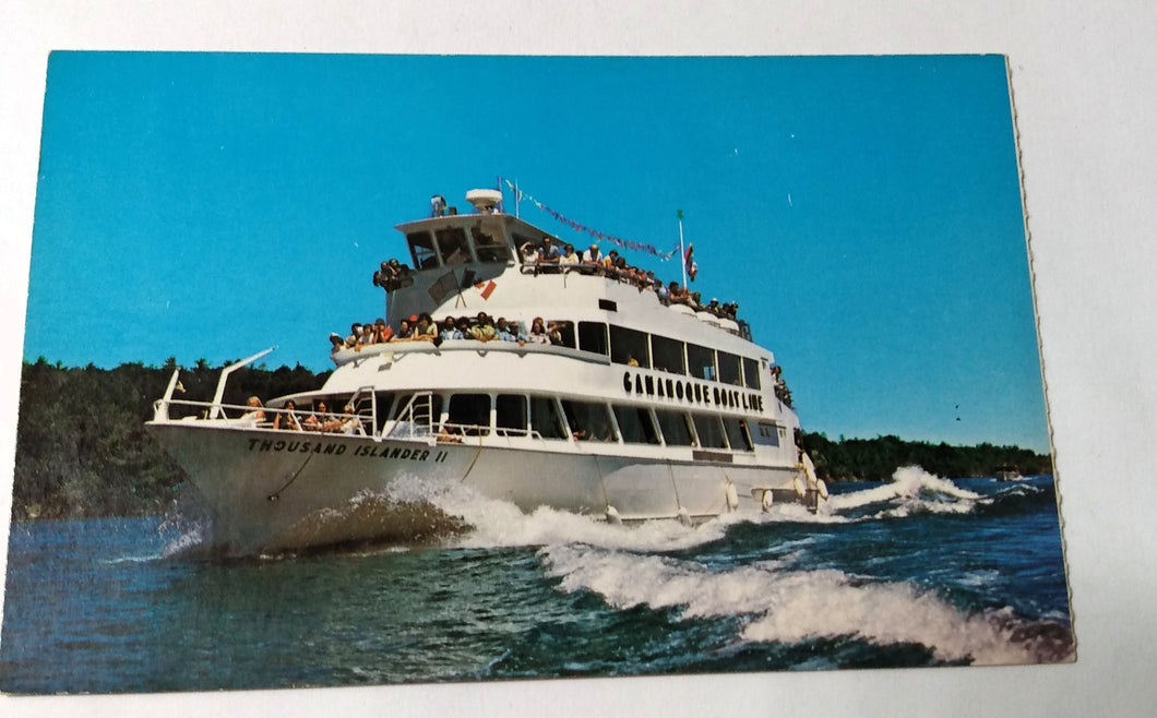 Thousand Island Cruise Boat Gananoque Boat Line Ontario Canada 1960's - TulipStuff